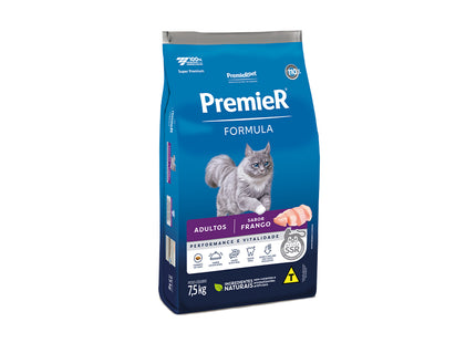 PremieR Fórmula Ração Gatos Adultos Sabor Frango – 7,5 kg