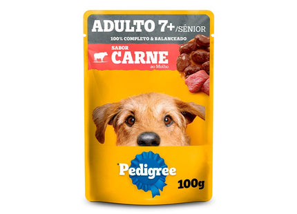 Ração Úmida Pedigree Sachê Adulto (7+ anos) Carne ao Molho – 100 g