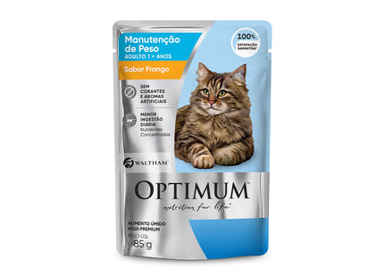 Ração Úmida Optimum Frango Gato Adulto Manutenção Peso 85 g