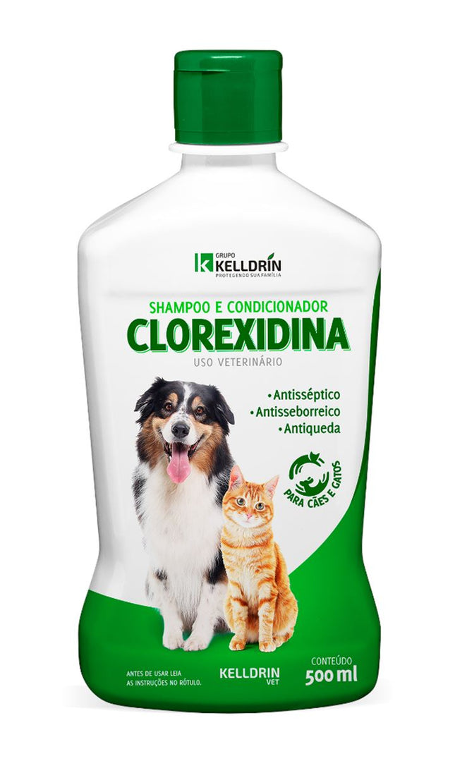 Kelldrin Shampoo e Condicionador Clorexidina 5 em 1