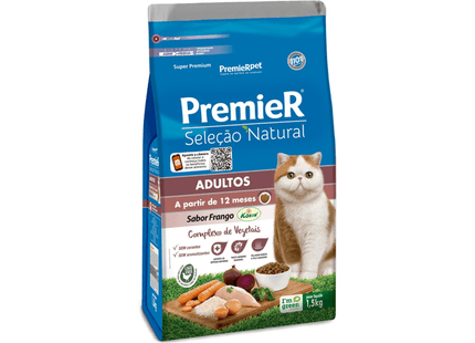 Ração Seca Premier Seleção Natural para Gatos Adultos