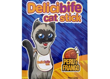 Petisco Agrovet Bifinho Peru e Frango para Gatos