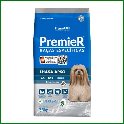 Ração Seca Premier para Cachorros Adultos Lhasa Apso