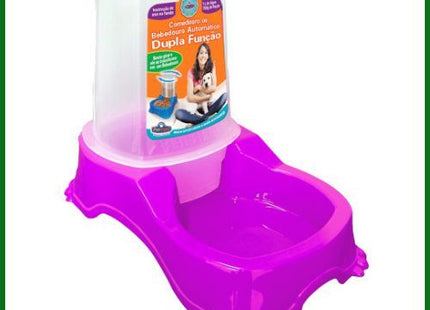 Comedouro Duplo Pet Injet Automático para Cães e Gatos