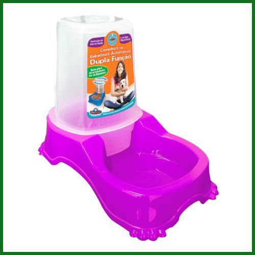 Comedouro Duplo Pet Injet Automático para Cães e Gatos
