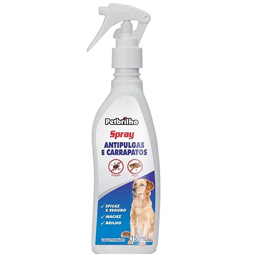 Antiparasitário Externo Interbrilho Spray Antipulgas e Carrapatos 150ml para Cães e Gatos