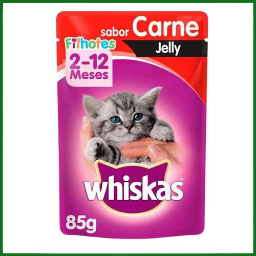 Ração Úmida Whiskas Jelly para Gatos Filhotes