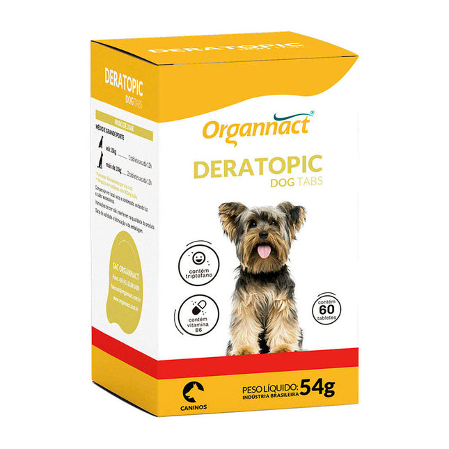 Organnact Deratopic Dog Tabs 54 g – Suplemento para Cães