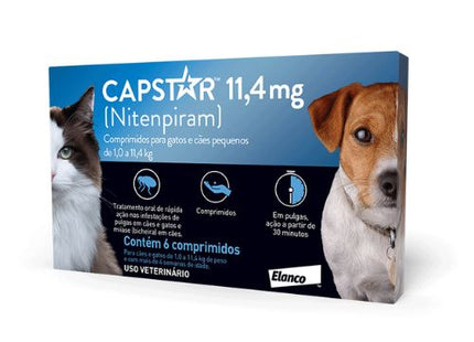 Antiparasitário Interno Capstar 11,4mg para Cães