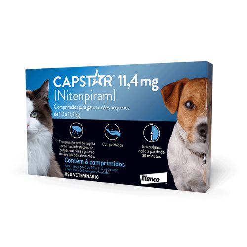 Antiparasitário Interno Capstar 11,4mg para Cães