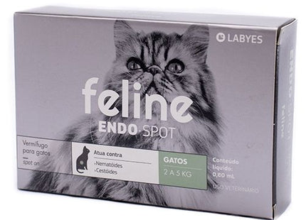 Antiparasitário Externo Feline Endospot 0,80ml para Gatos