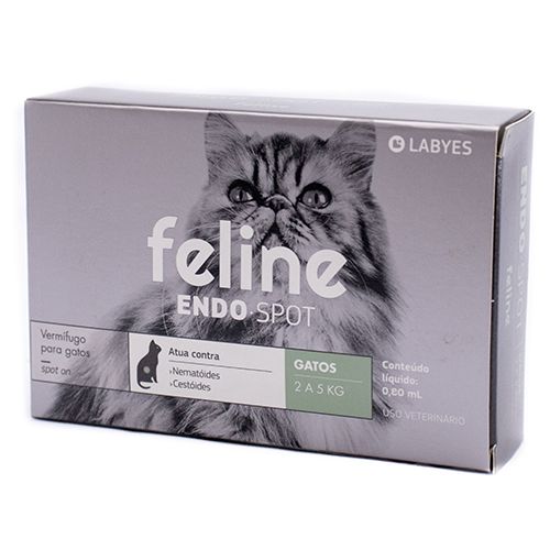 Antiparasitário Externo Feline Endospot 0,80ml para Gatos