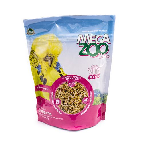 Ração Seca Mega Zoo Mix para Periquitos