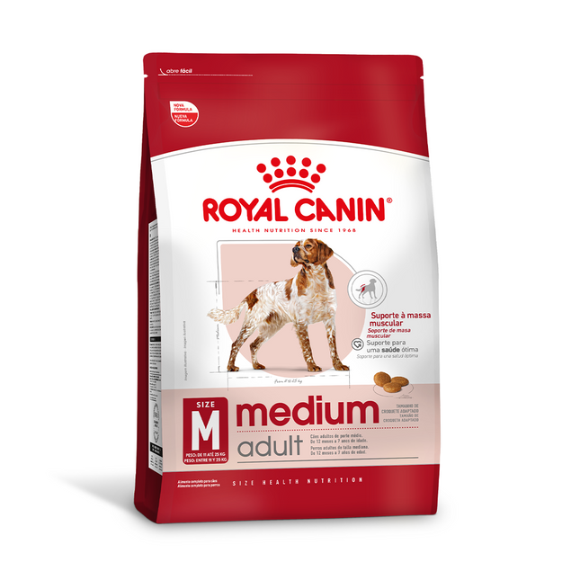 Royal Canin Medium Adult – Ração para Cães Adultos de Porte Médio