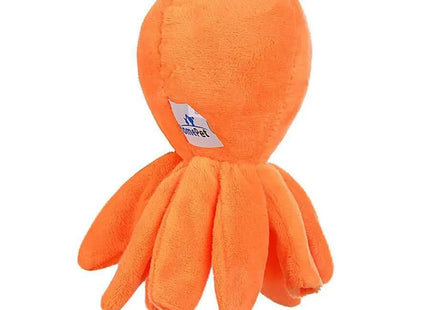 Brinquedo Pelúcia Polvo Laranja – Savana Pet 16 cm com Apito
