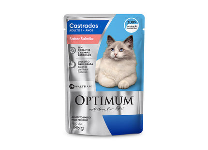 Ração Úmida Optimum Gato Castrado Adulto 85 g