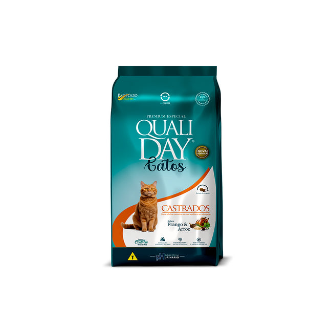 Ração Qualiday Cat Frango Castrado