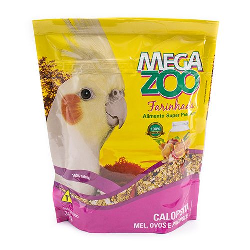 Ração Seca Mega Zoo Mel e Ovo para Calopsitas