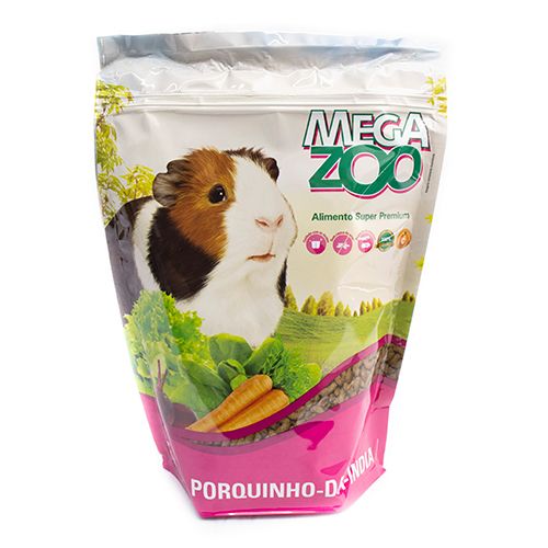 Ração Seca Mega Zoo para Porquinho da Índia