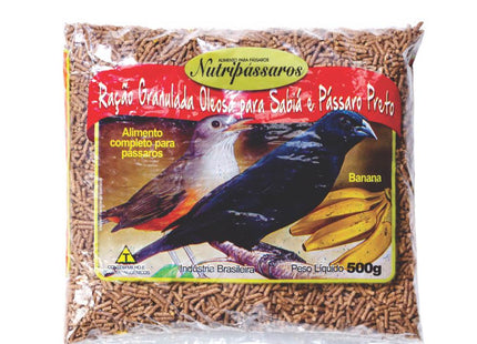 Ração Seca Eburneo para Pássaros Sabiá e Pássaro Preto