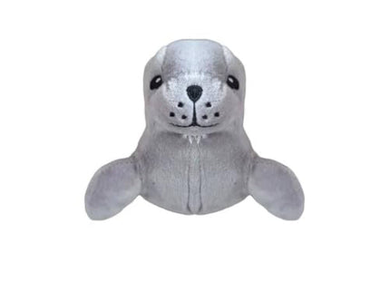 Brinquedo Pelúcia Foca Cinza – Savana Pet 18 cm com Apito