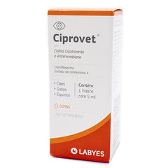 Produto Oftálmico Ciprovet Colirio 5ml para Cães e Gatos
