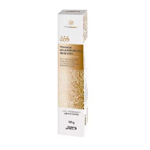 Pomada Mundo Animal Vitallederm Skinreg Regeneradora 50g para Cães e Gatos