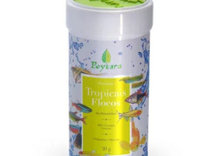 Ração Seca Poytara Tropicais Flocos para Peixes