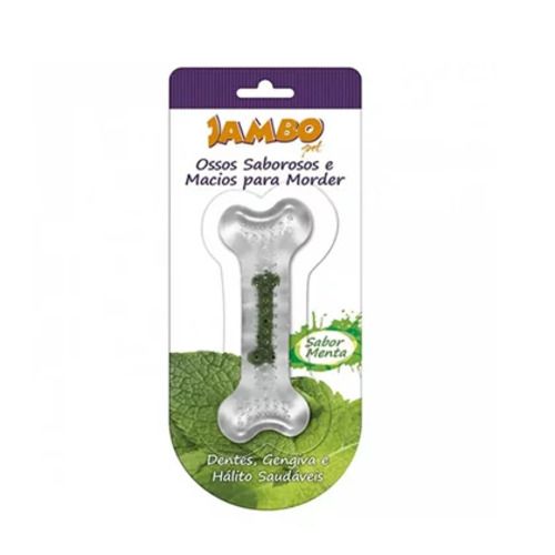 Osso Jambo Silicone Boninho Pequeno para Cachorros