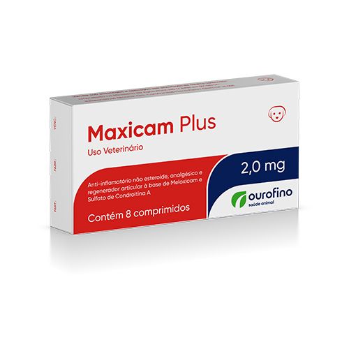 Anti-inflamatório Ourofino Maxicam Plus 2,0mg para Cães