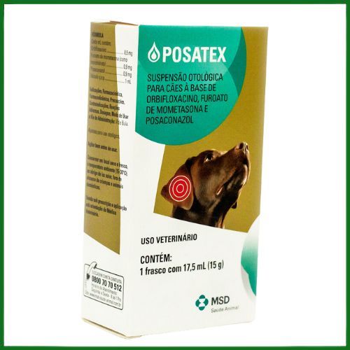 Produto Otológico Wvt Posatex 17,5ml para Cães