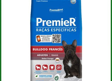 Ração Seca Premier para Cachorros Adultos da Raça Bulldog Francês