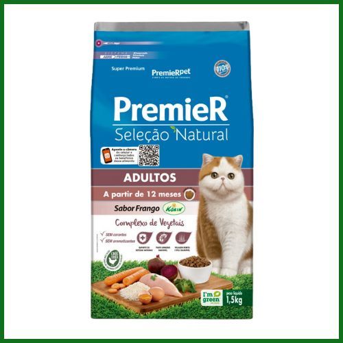 Ração Seca Premier Seleção Natural para Gatos Adultos