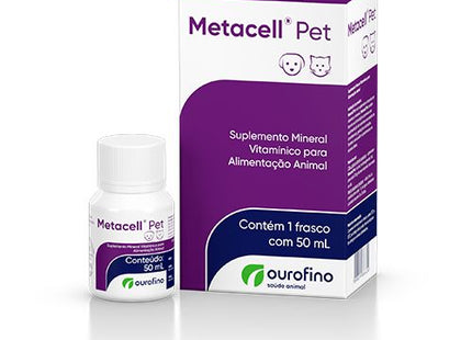 Suplemento Ourofino Metacell Pet 50ml para Cães e Gatos