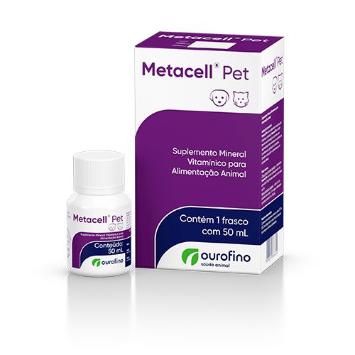 Suplemento Ourofino Metacell Pet 50ml para Cães e Gatos