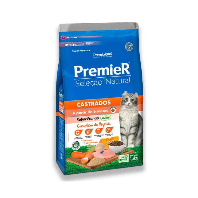 Ração PremieR Seleção Natural Gatos Castrados