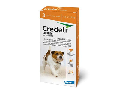 Credeli 225 mg – Antiparasitário Oral para Cães de 5,5‑11 kg