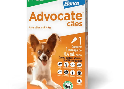 Advocate Cães 0,4 mL (até 4 kg)