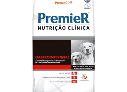 PremieR Nutrição Clínica Gastrointestinal Cães Médio & Grande