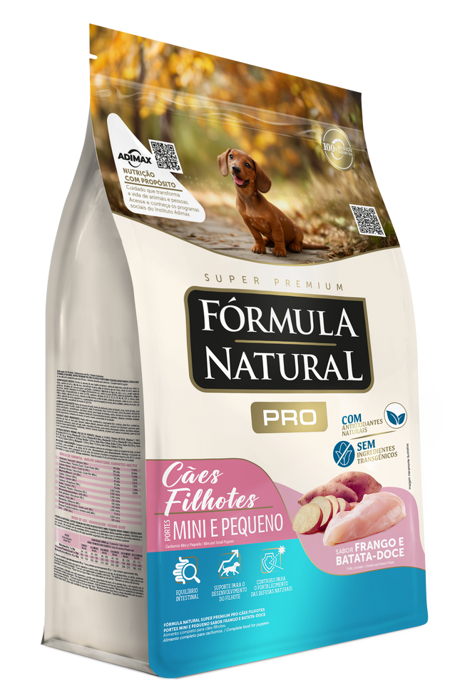 Fórmula Natural Pró Super Premium Frango & Batata Doce – Filhote Mini/Pequeno