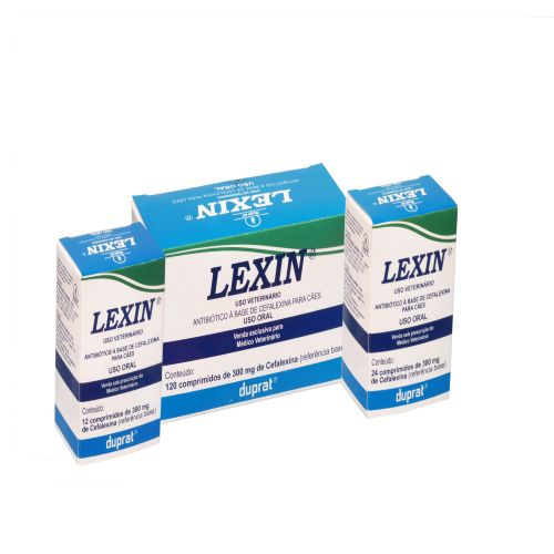 Antibiótico Duprat Lexin 300mg para Cães e Gatos