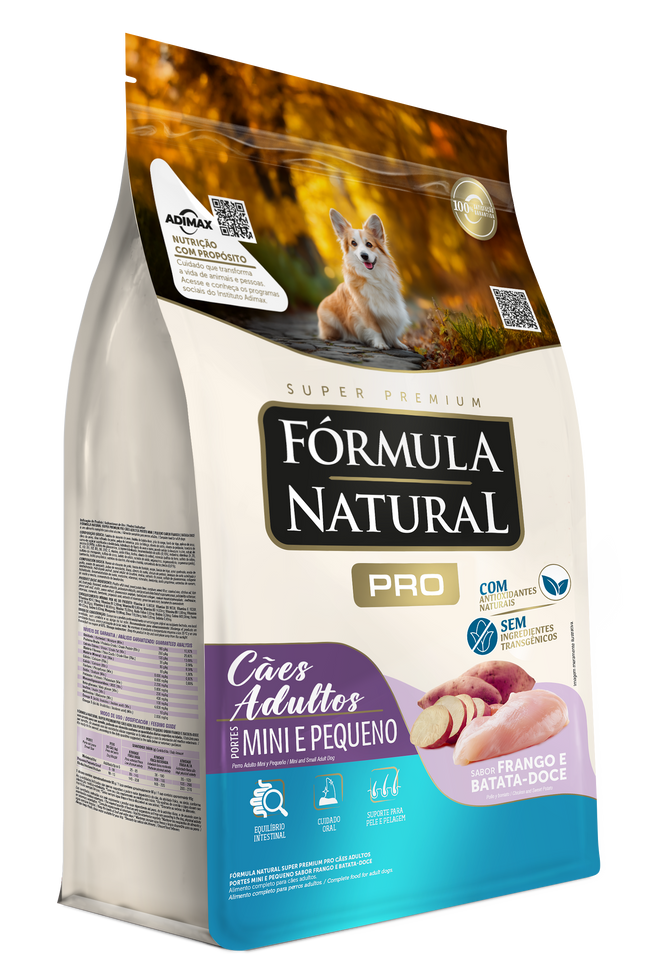 Fórmula Natural Pró Super Premium Frango & Batata Doce – Mini/Pequeno