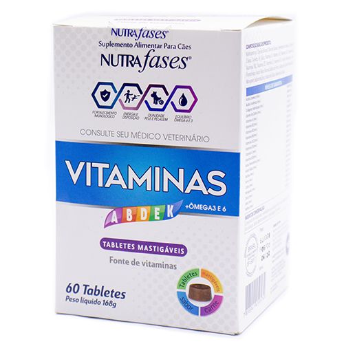 Suplemento Vitamínico Nutrafases Vitaminas para Cães e Gatos