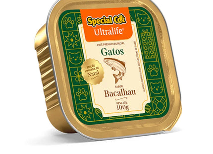 Patê Special Cat UltraLife Natal Bacalhau 100 g