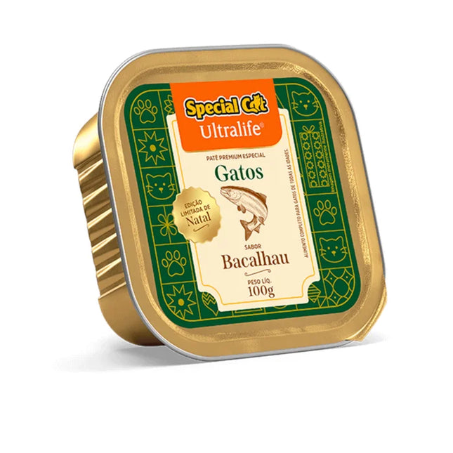 Patê Special Cat UltraLife Natal Bacalhau 100 g