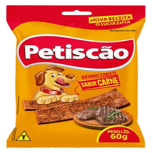 Petisco Petiscão Tablete de Carne para Cachorros