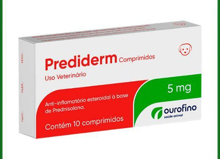 Anti-inflamatório Ourofino Prediderm 5mg para Cães