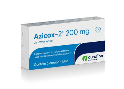 Anti-inflamatório Ourofino Azicox 2 200mg para Cães