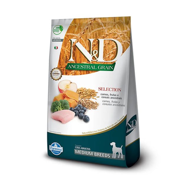 N&D Ancestral Grain Selection Canine Adult Medium 15kg