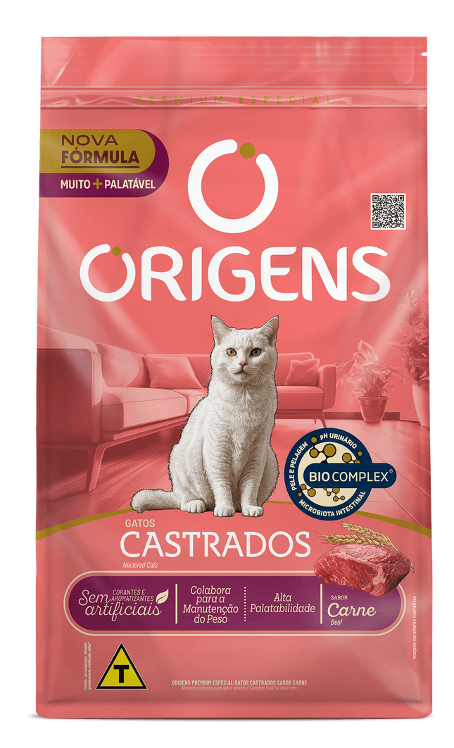 Ração Origens para Gatos Castrados